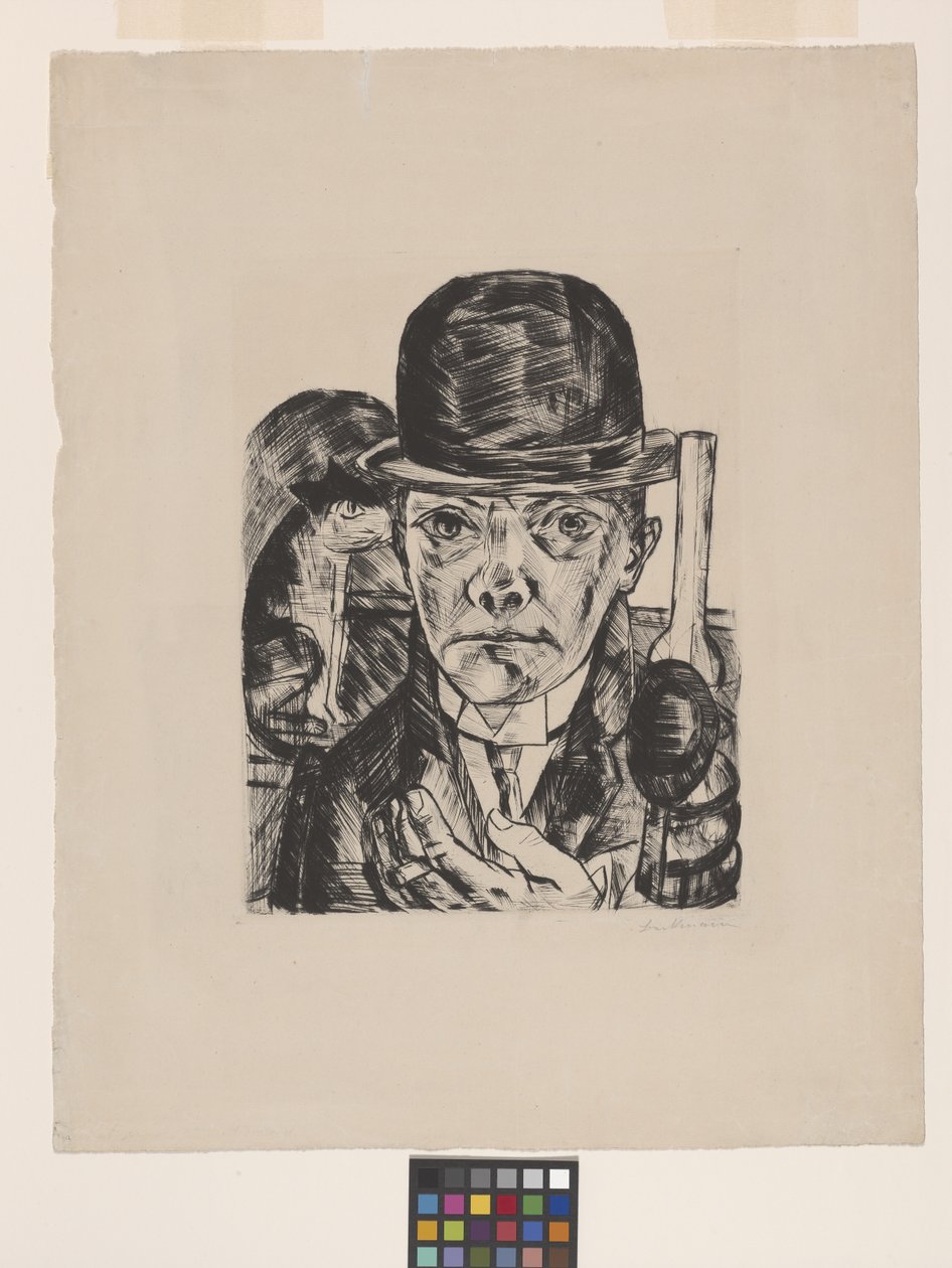 Autoportrét V Buřince od Max Beckmann