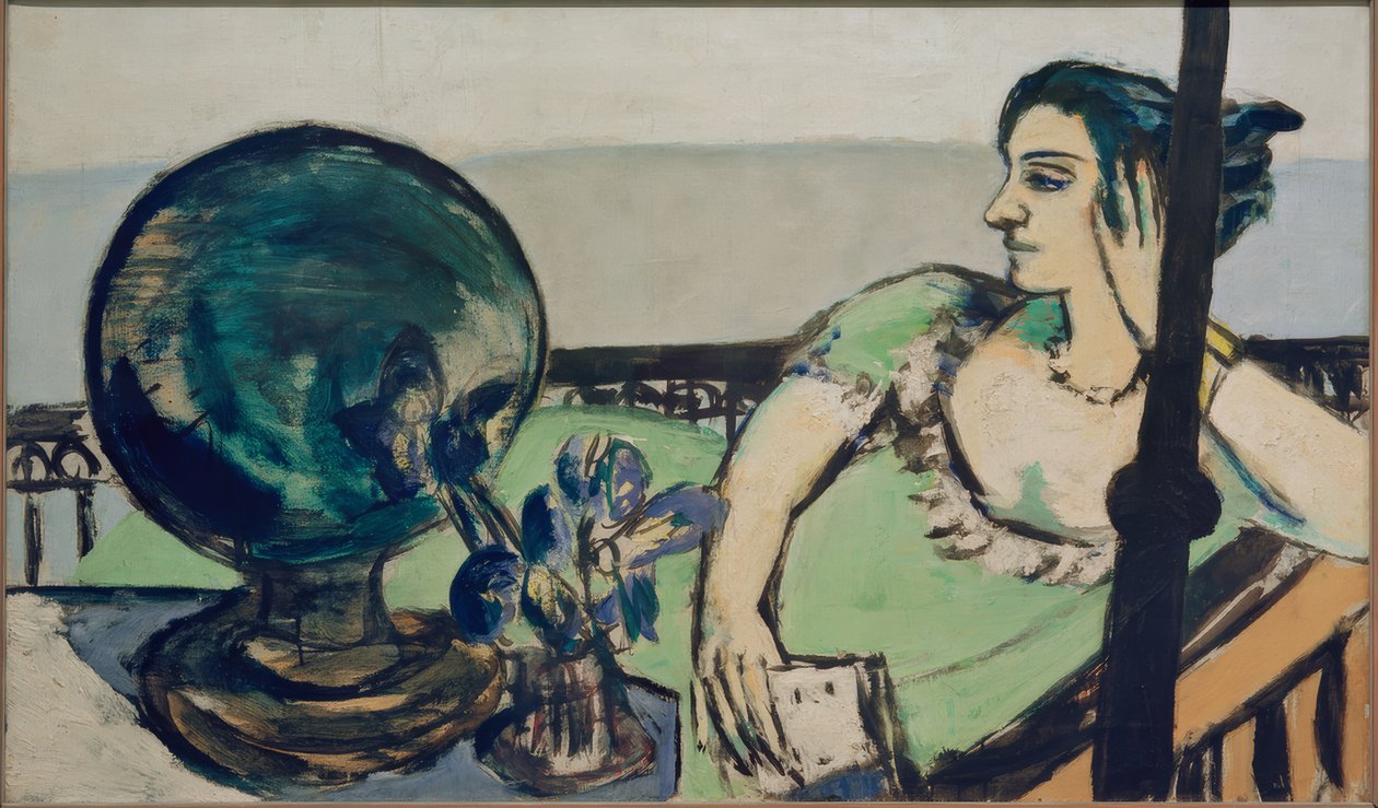 Meditativní žena u moře od Max Beckmann