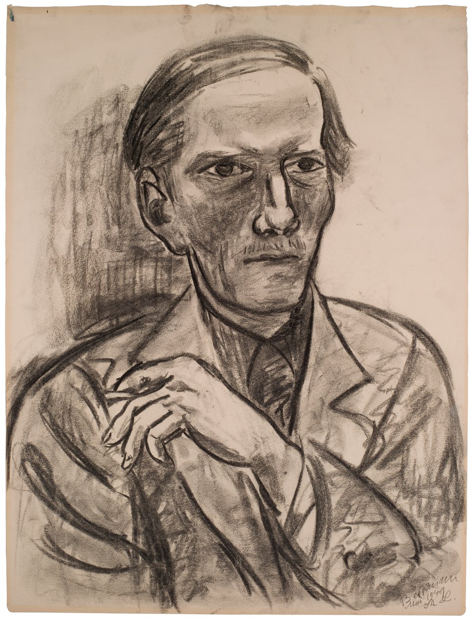 Skica k „Portrétu Freda Conwaye“ od Max Beckmann