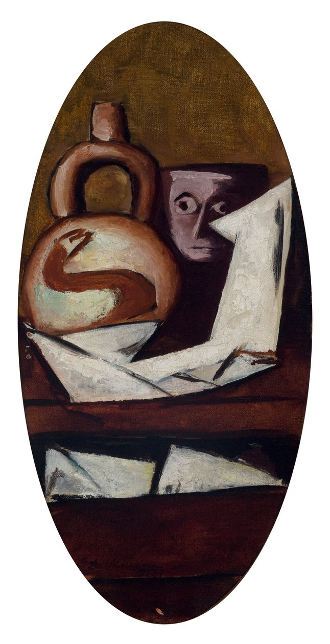 Zátiší s mexickou postavou od Max Beckmann
