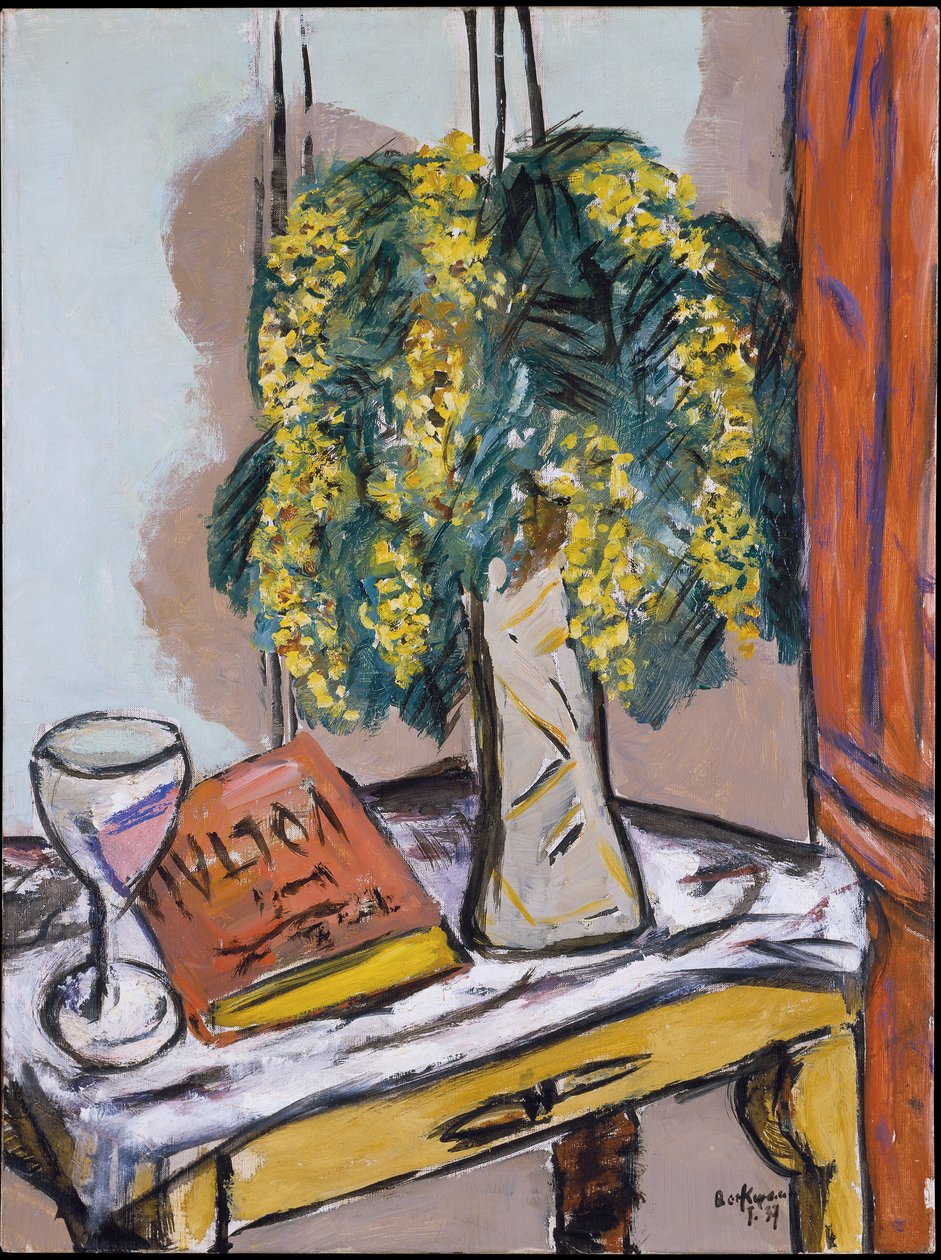 Zátiší s mimózami od Max Beckmann