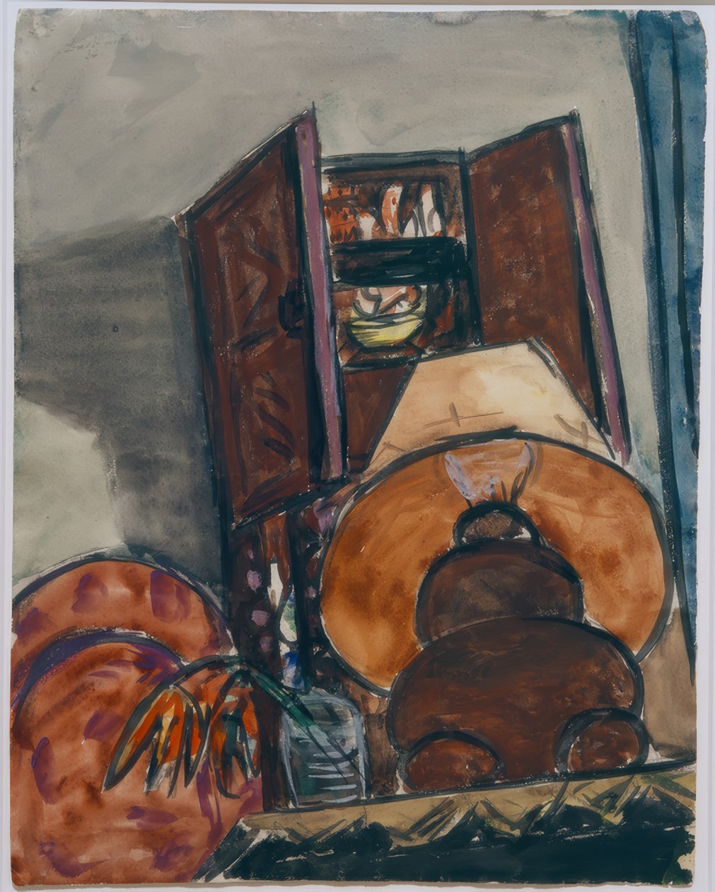 Zátiší s lampou od Max Beckmann