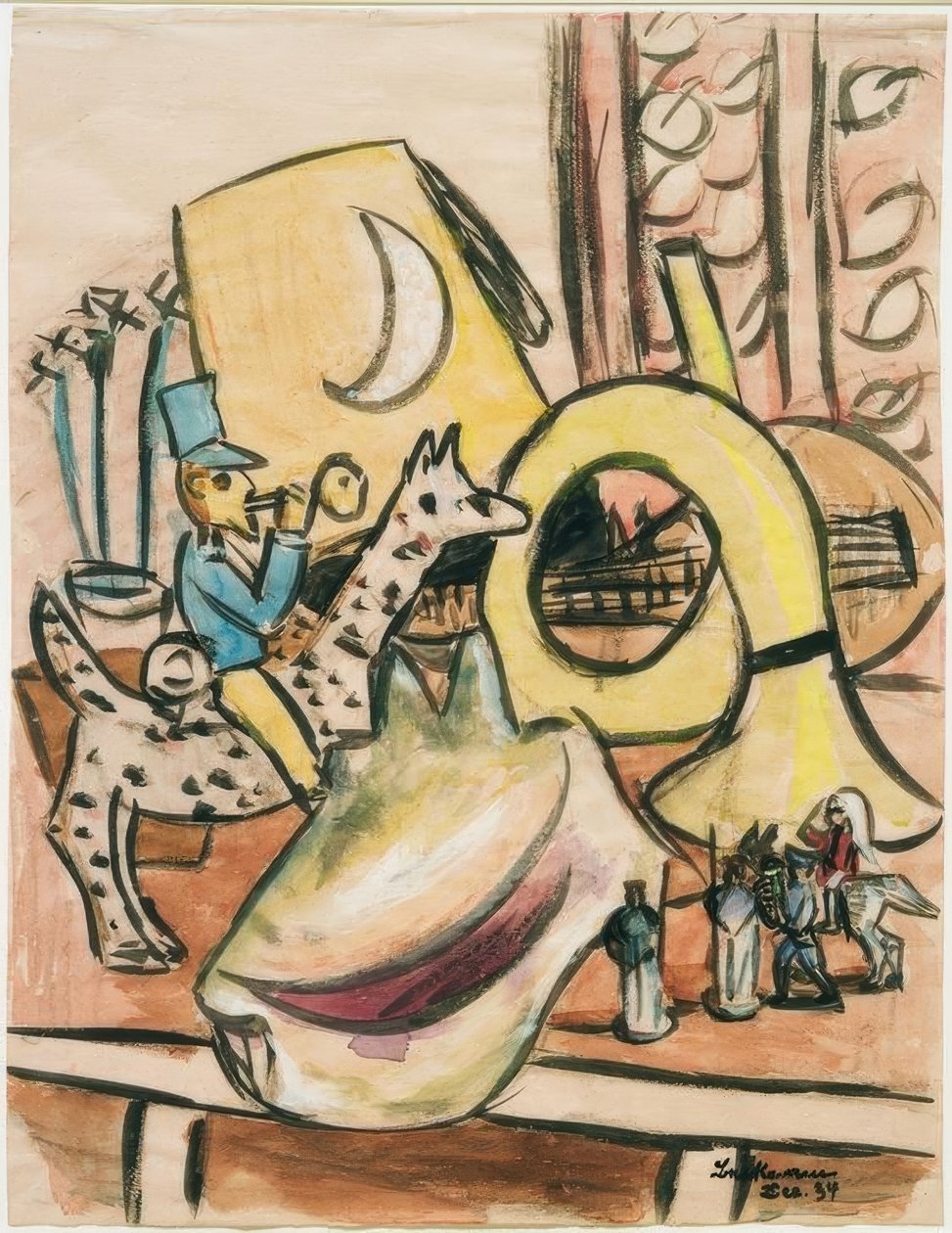 Zátiší s hračkami a mušle od Max Beckmann