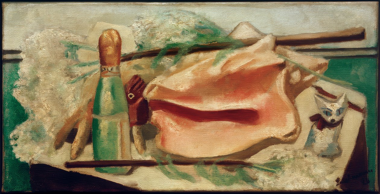 Zátiší s růžovou mušlí od Max Beckmann