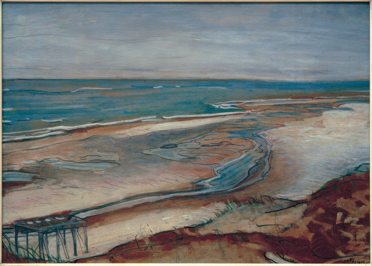 Plážová krajina od Max Beckmann