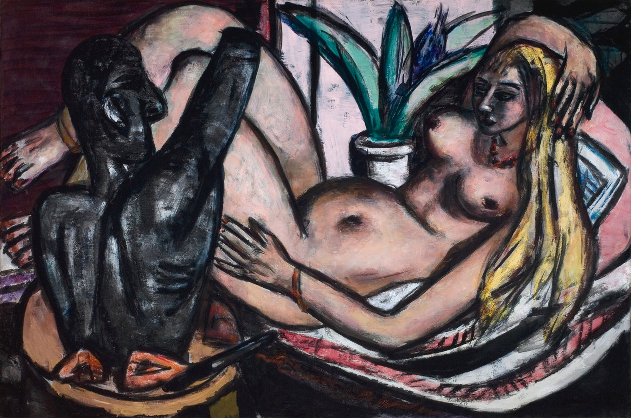 Studio (ženský akt a plastika) od Max Beckmann