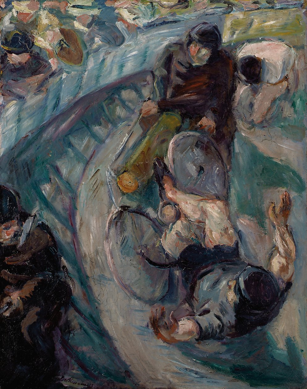 Padající závodník od Max Beckmann