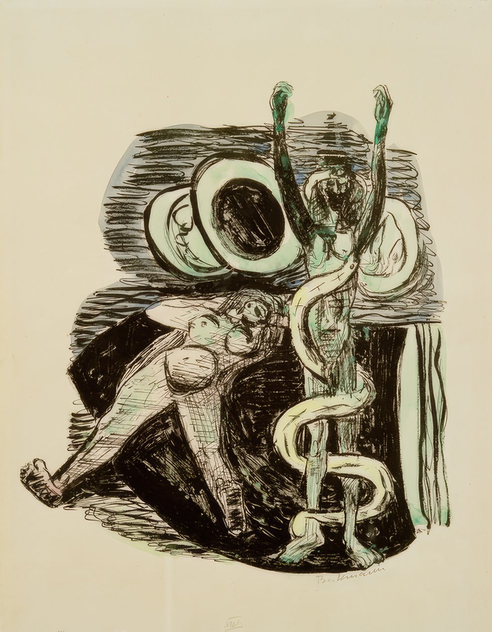 Pád člověka od Max Beckmann