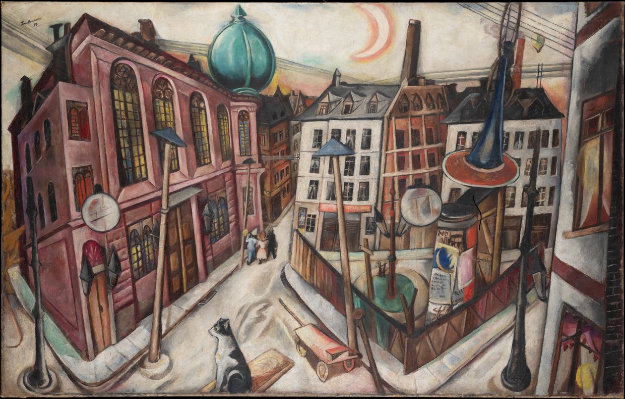 Synagoga ve Frankfurtu nad Mohanem od Max Beckmann