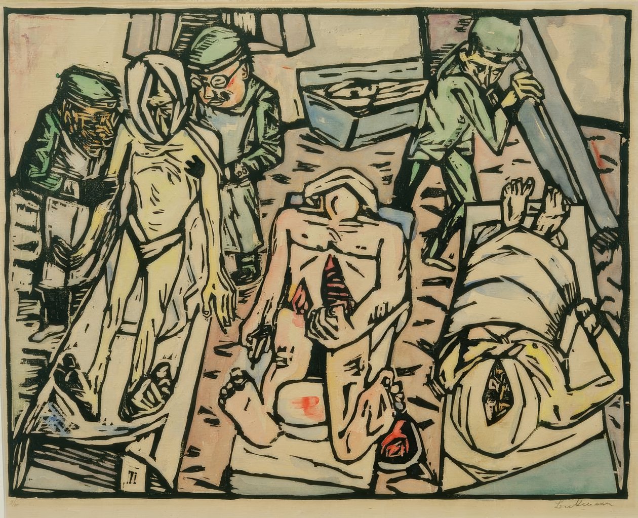 Totenhaus od Max Beckmann