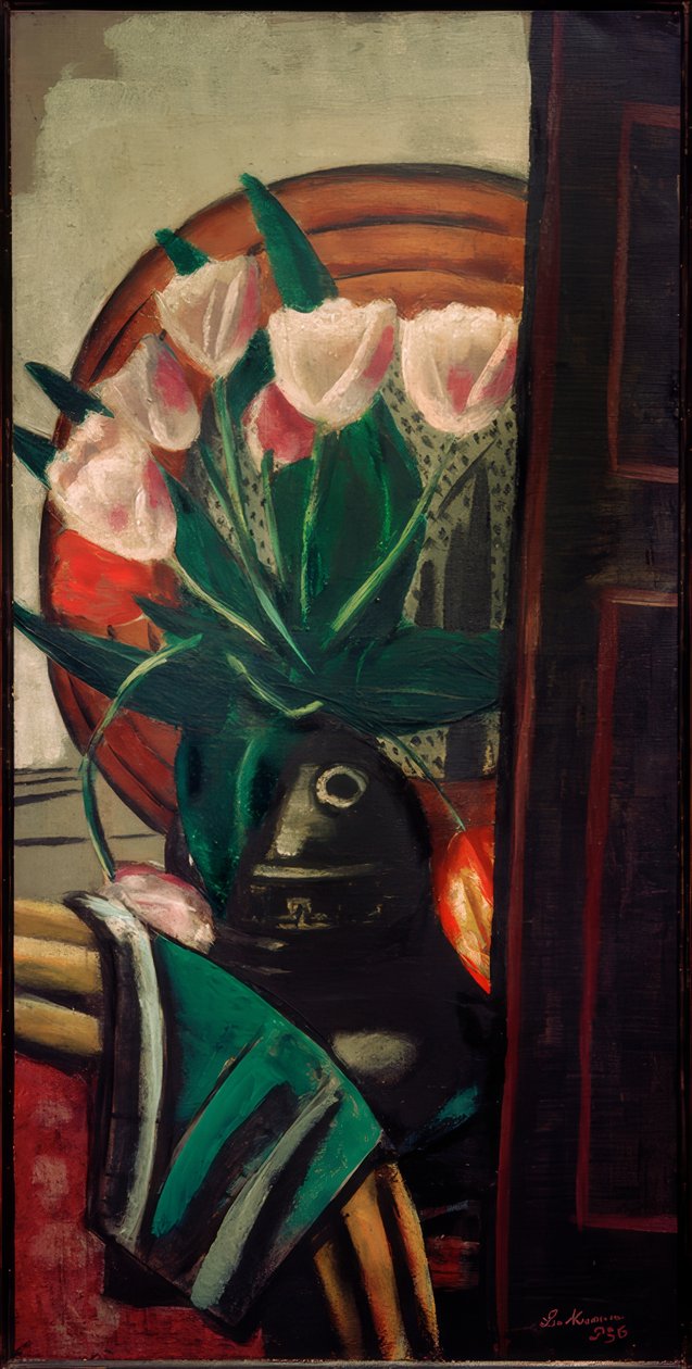 Tulipánové zátiší od Max Beckmann
