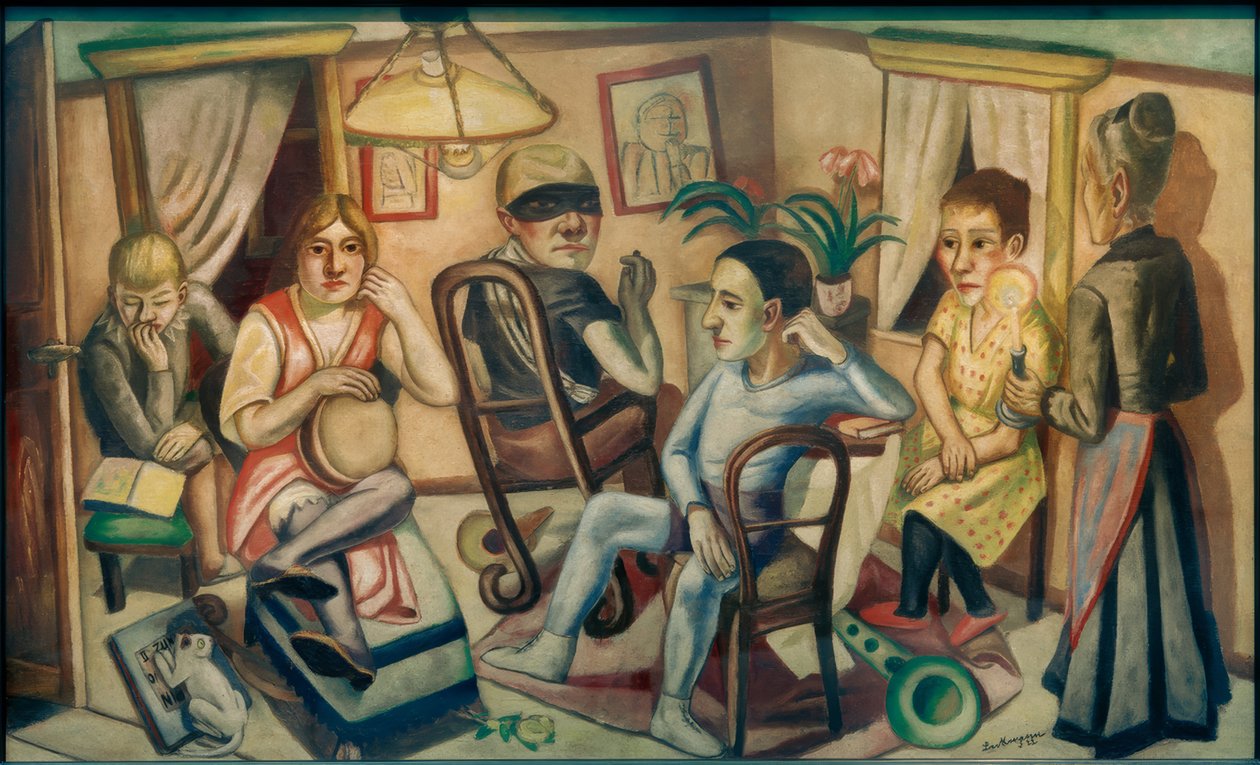 Před maškarním plesem od Max Beckmann
