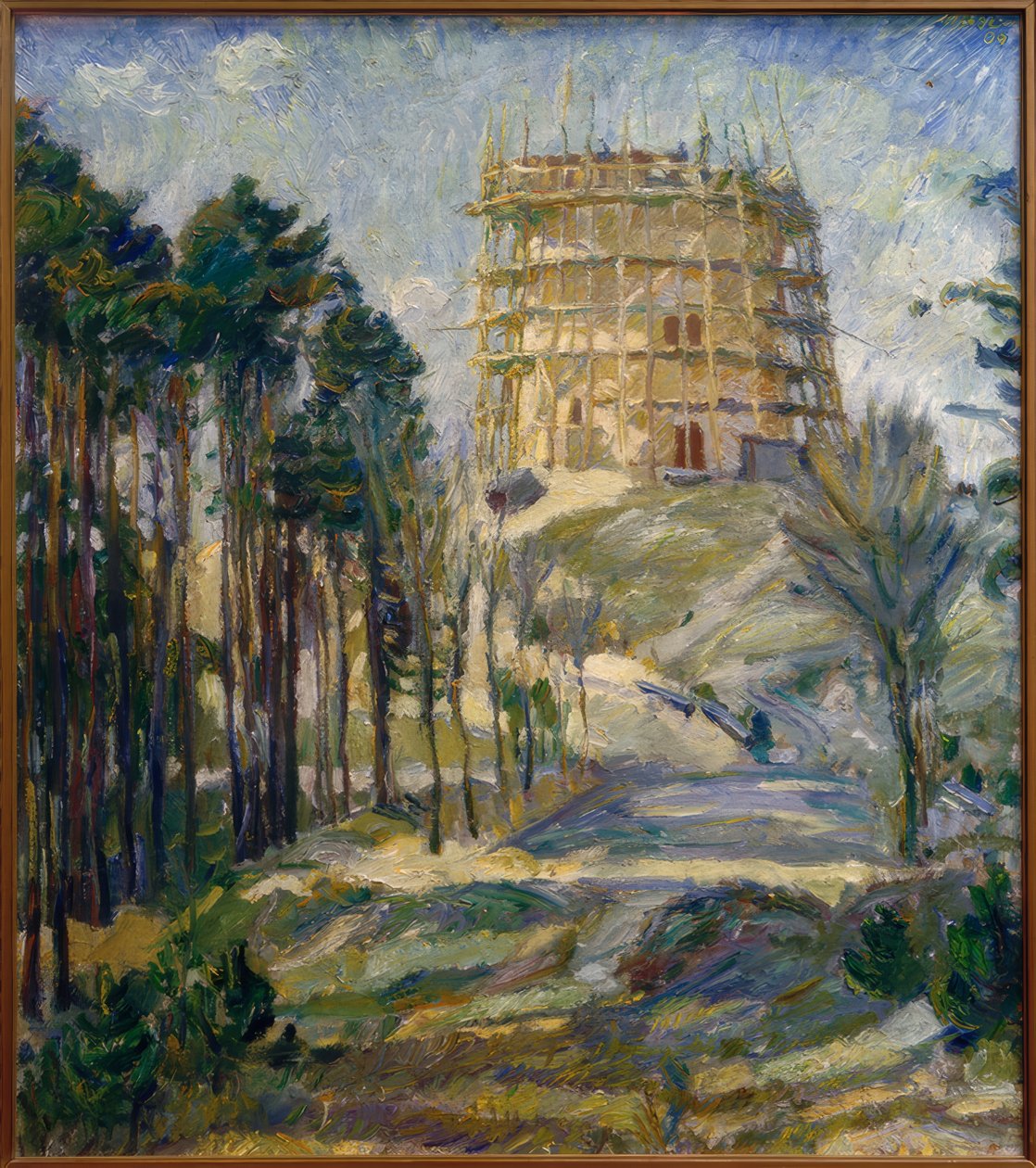 Vodárenská věž v Hermsdorfu od Max Beckmann
