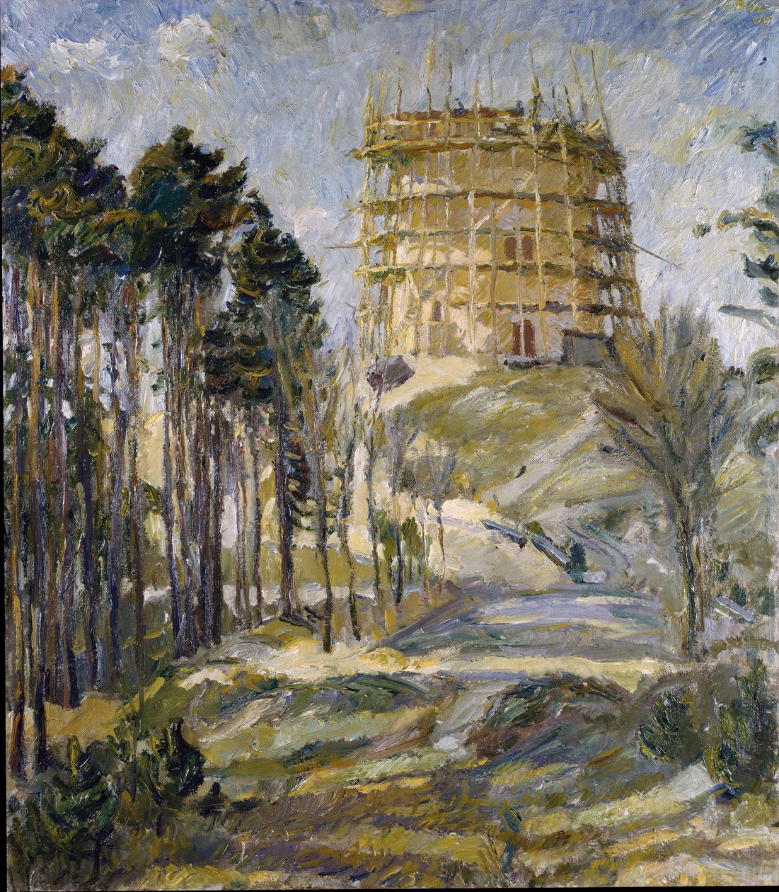 Vodárenská věž v Hermsdorfu od Max Beckmann
