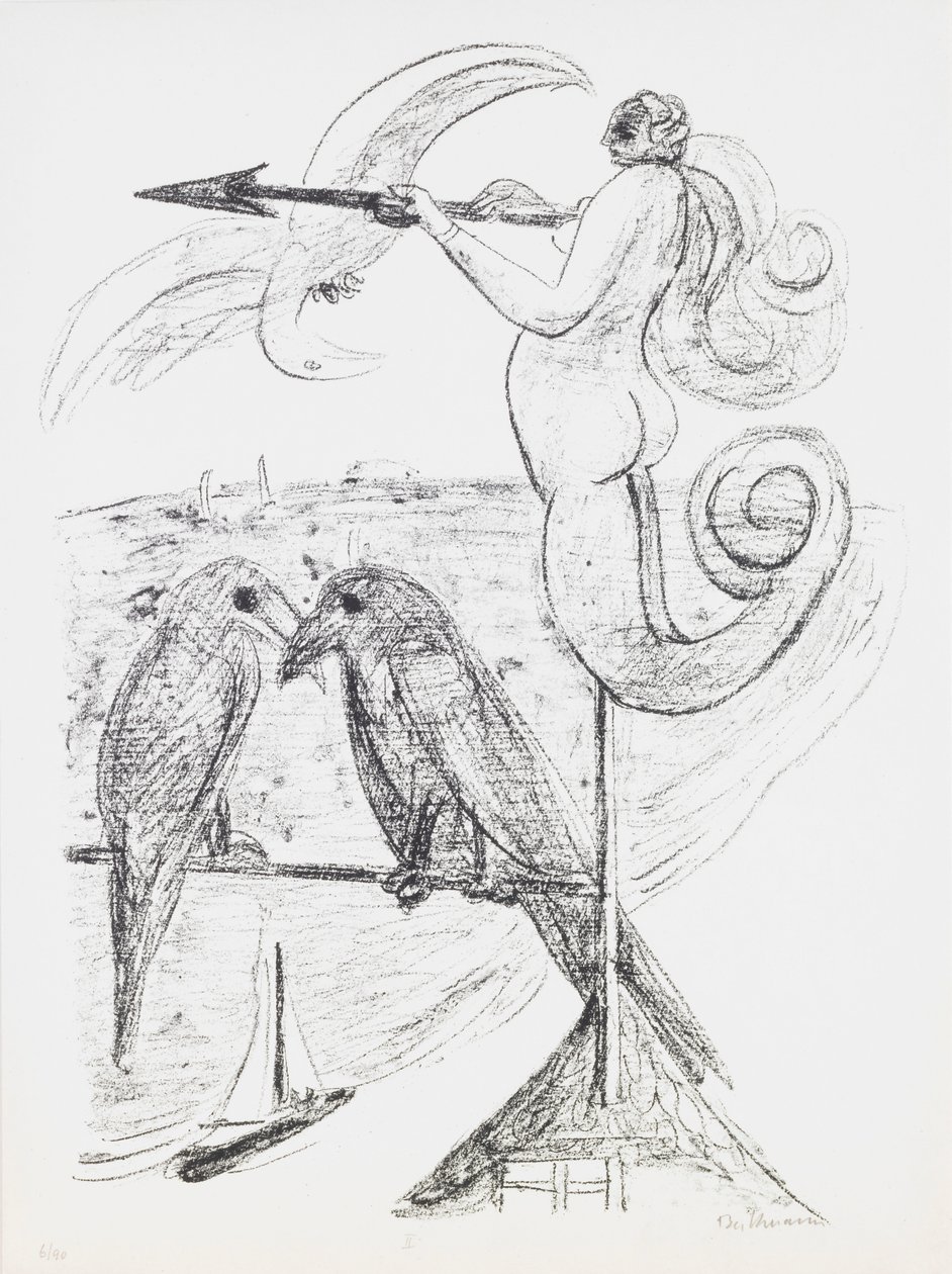 Weather-Vane, deska 2 z portfolia „Den a sen“ od Max Beckmann