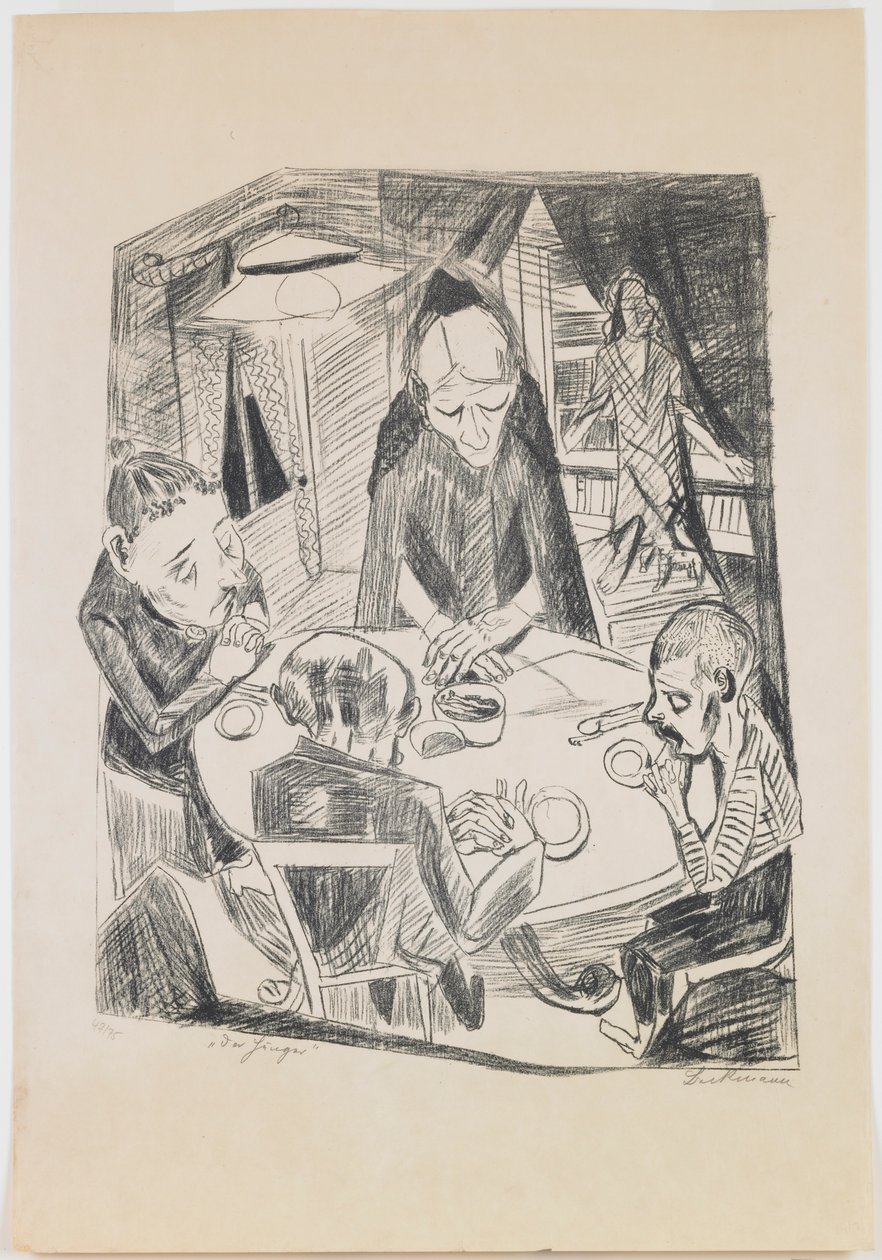 deska 5: Hlad od Max Beckmann