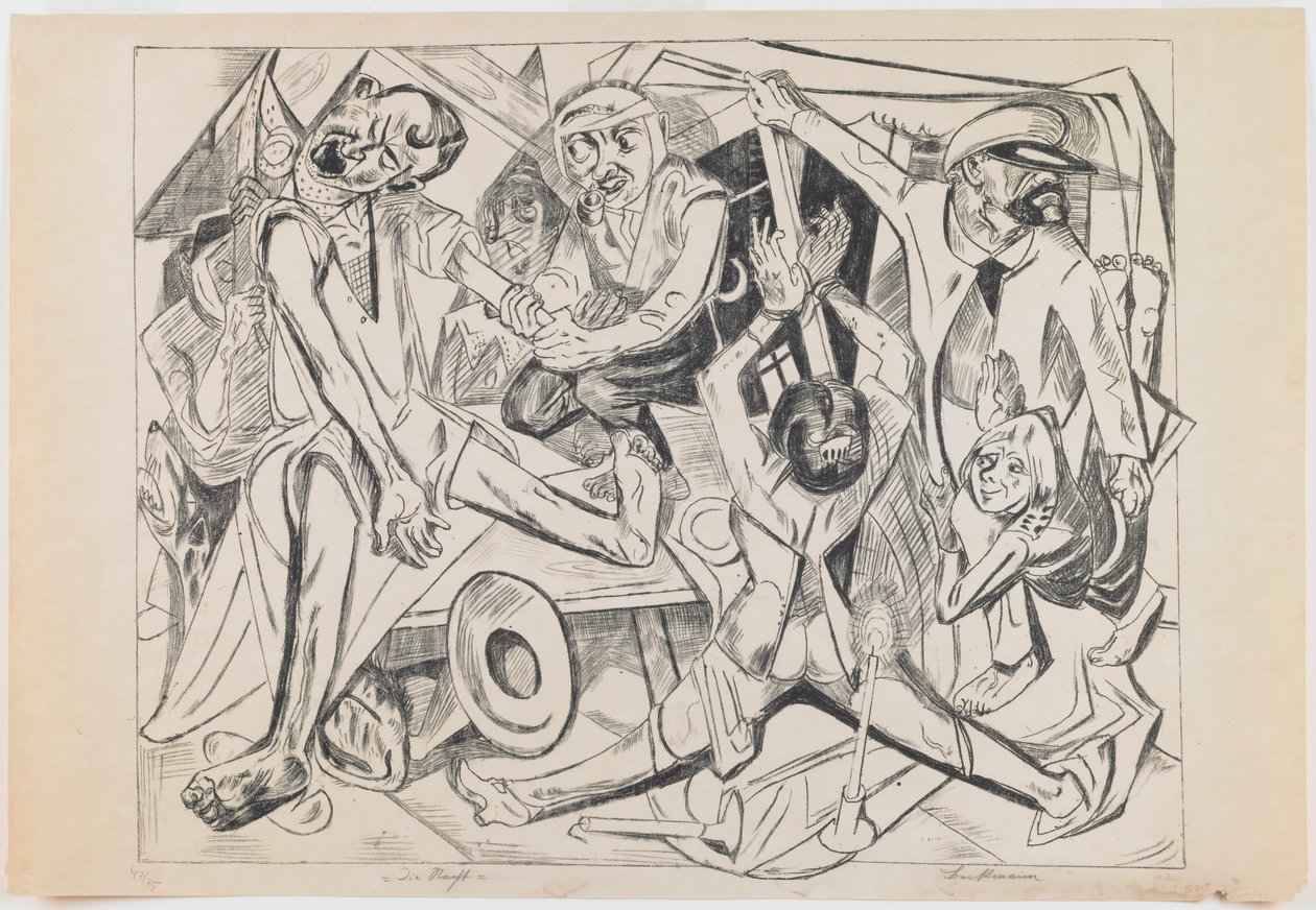 deska 7: Noc od Max Beckmann
