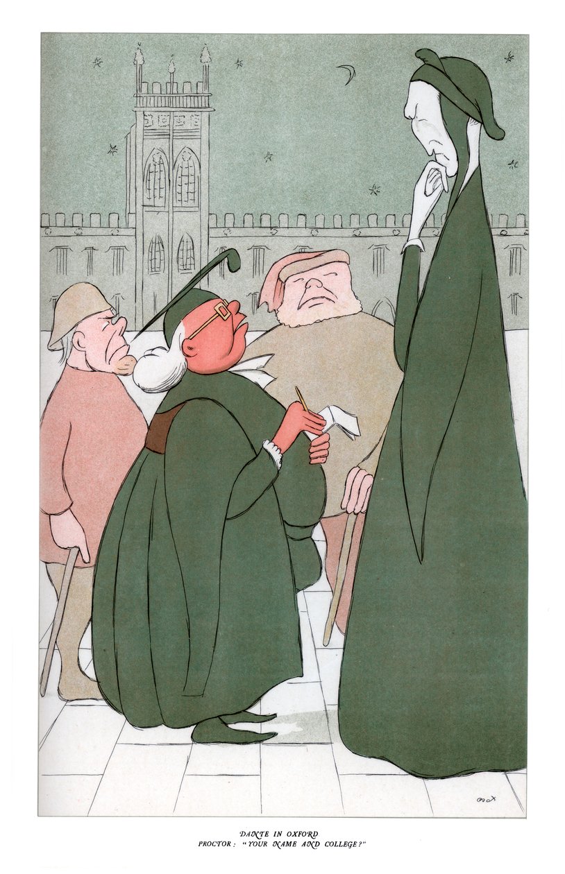 Dante v Oxfordu, Proctor: Your Name And College, 1904 od Henry Maximilian Beerbohm