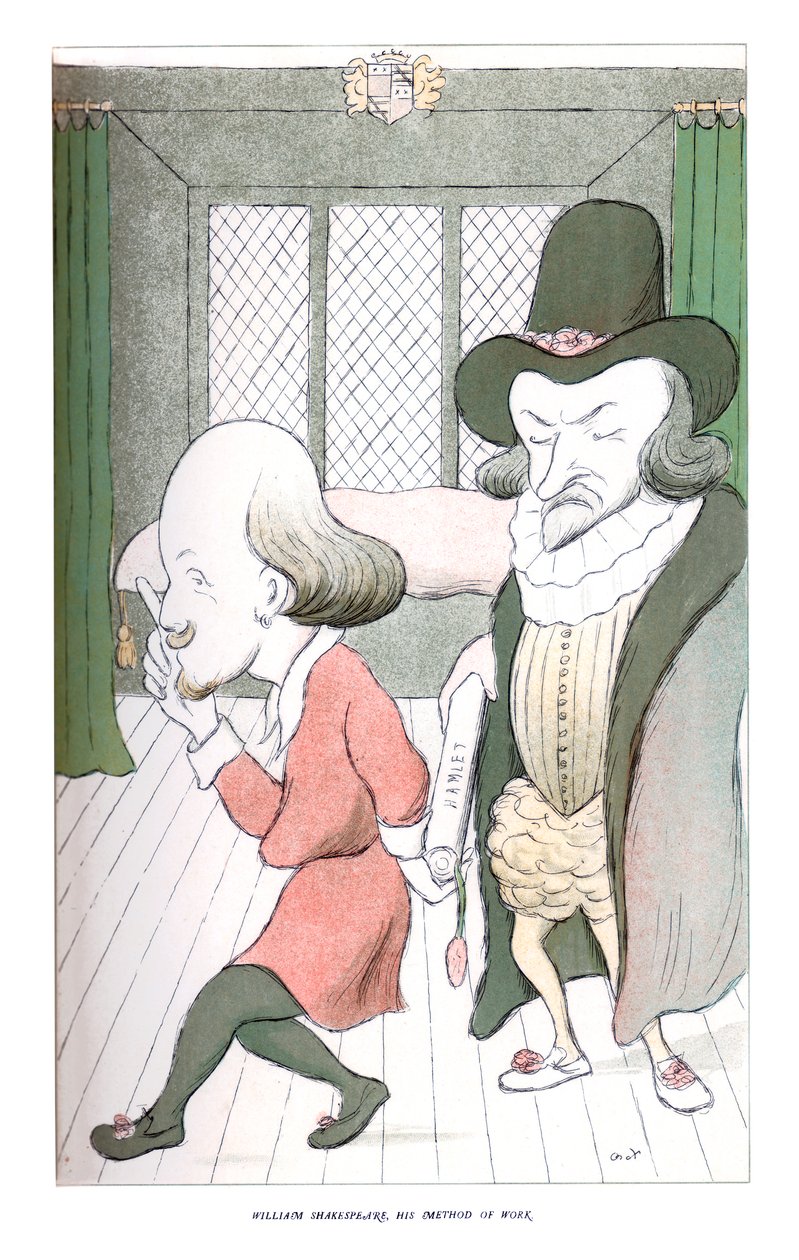 William Shakespeare, Jeho metoda práce, 1904. od Henry Maximilian Beerbohm