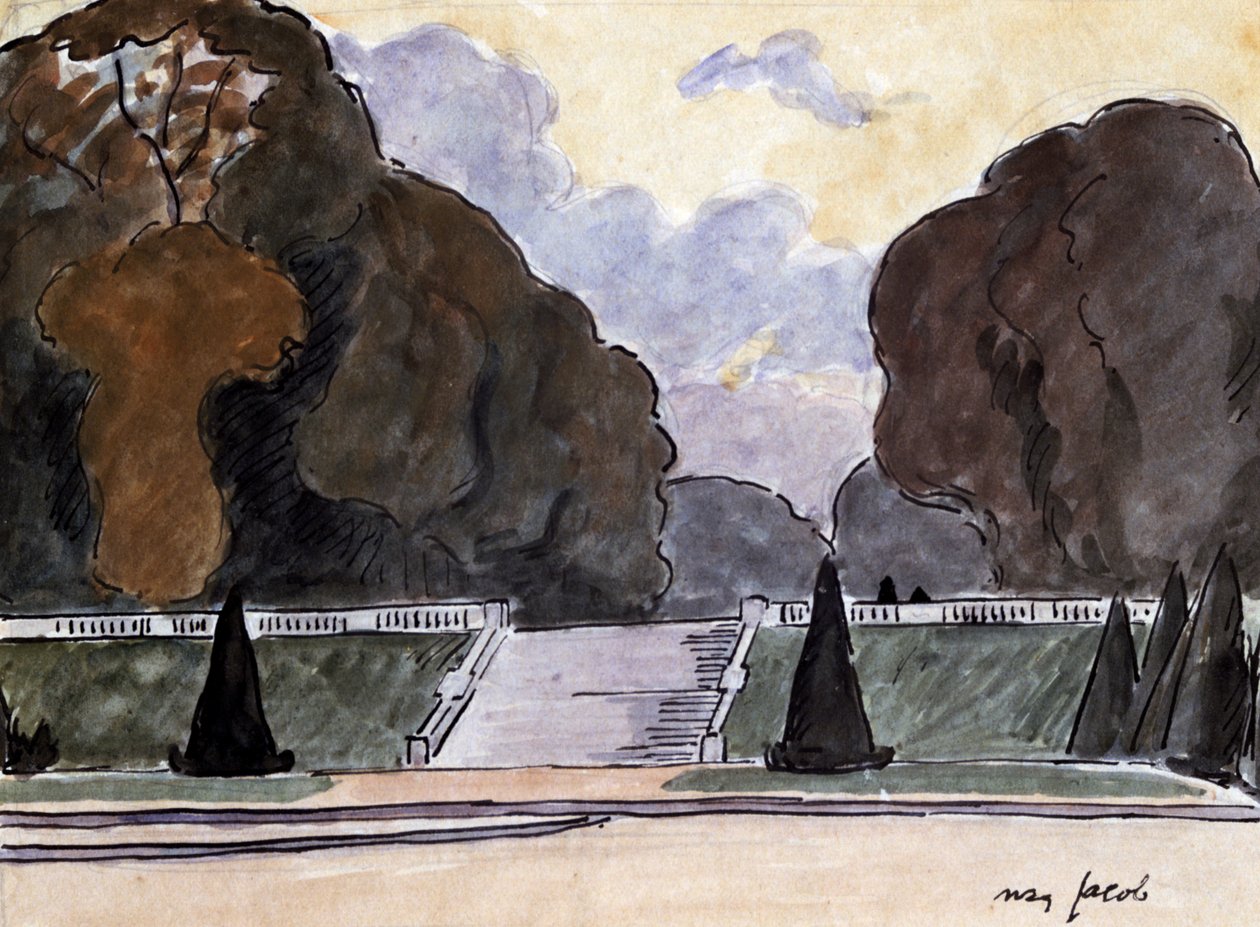 Zahrada v Lucembursku, c1900-1944 od Max Jacob