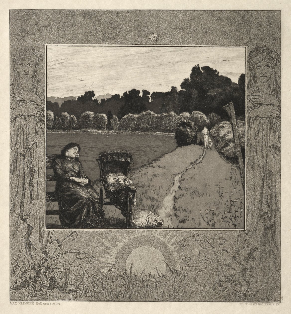 Dítě, z O smrti, část I, Opus XI Kind, vom Tode, část I, Opus XI, 1889. od Max Klinger