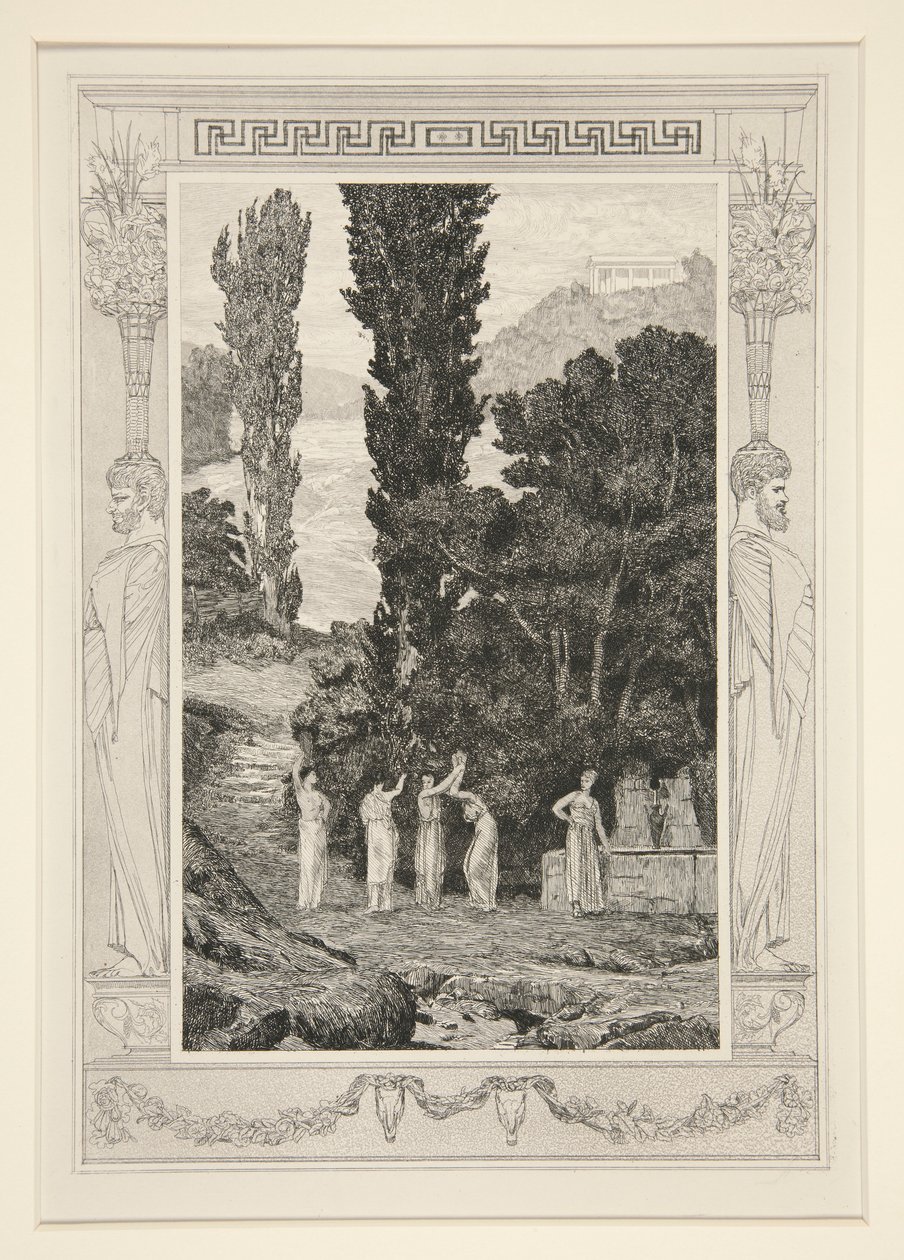 Klasické figury (Psyche Wandering) od Max Klinger