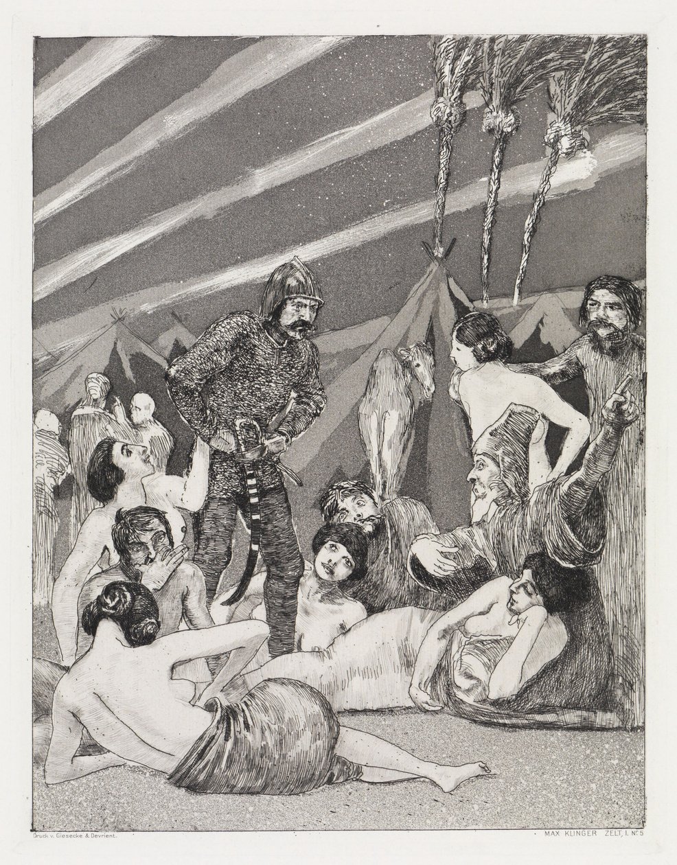 Tábor (Stan, Opus XIV, 1. část, č. 5) od Max Klinger