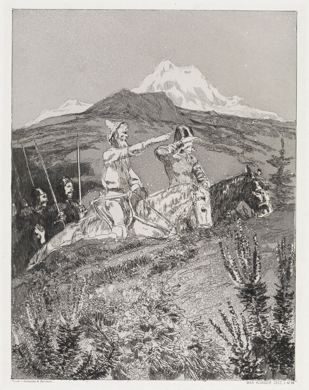 Vlak (Stan, Opus XIV, 1. část, č. 13) od Max Klinger