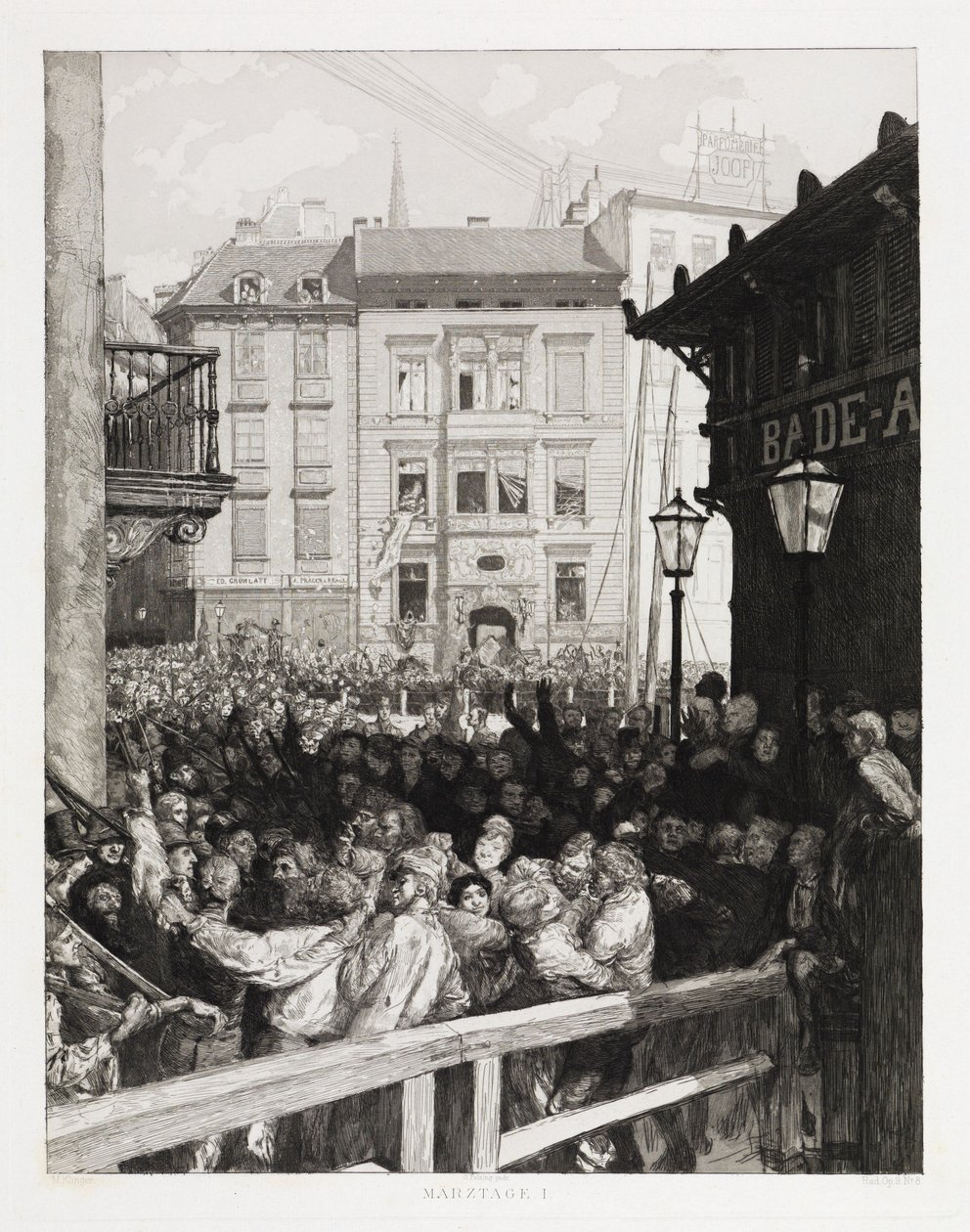Březnové dny I (Dramata, opus IX, list 8) od Max Klinger