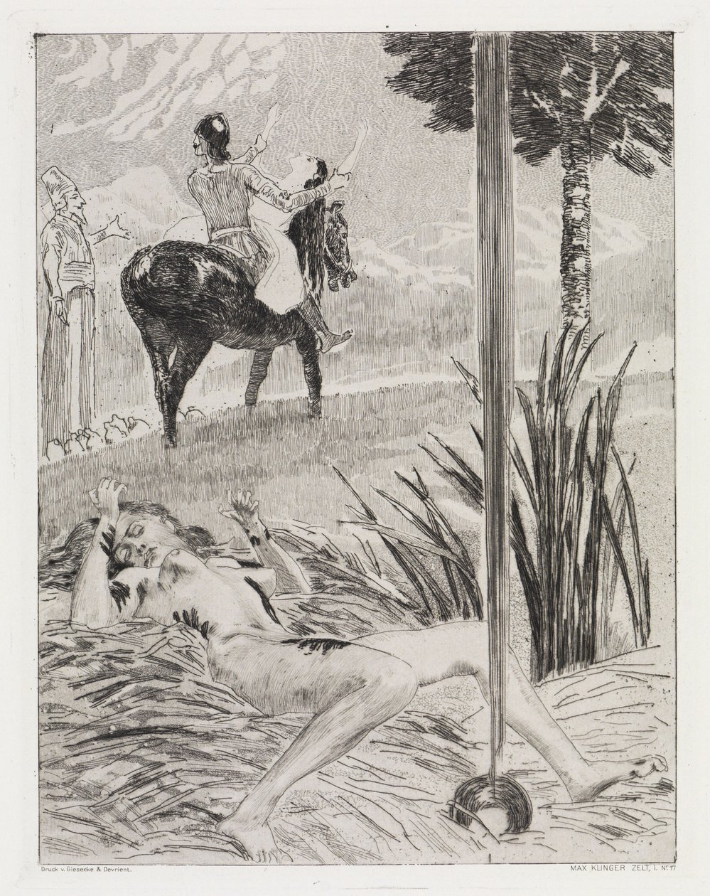 Vražda a únos (Stan, opus XIV, 1. část, č. 17) od Max Klinger