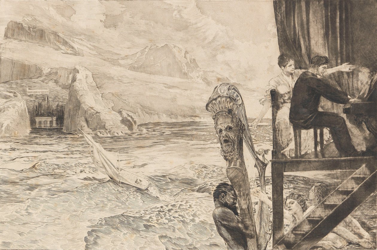 Opus XII, Brahmsova fantazie, 1894. od Max Klinger