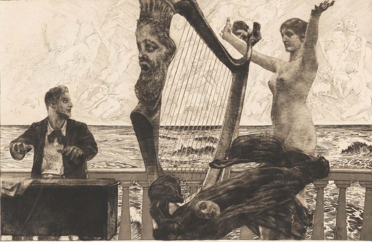 Opus XII, Brahmsova fantazie, 1894. od Max Klinger