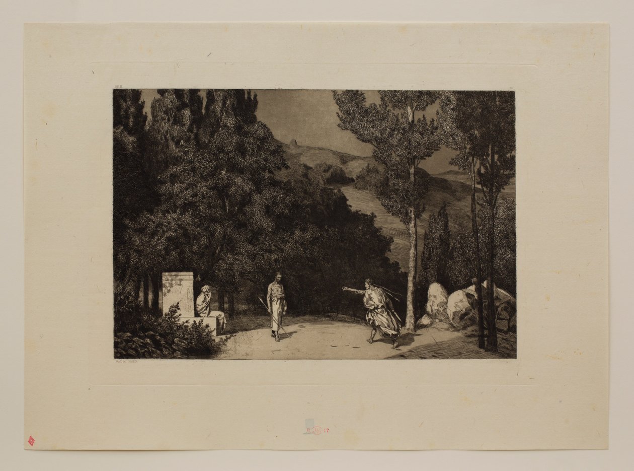 Pyramus a Thisbe III od Max Klinger