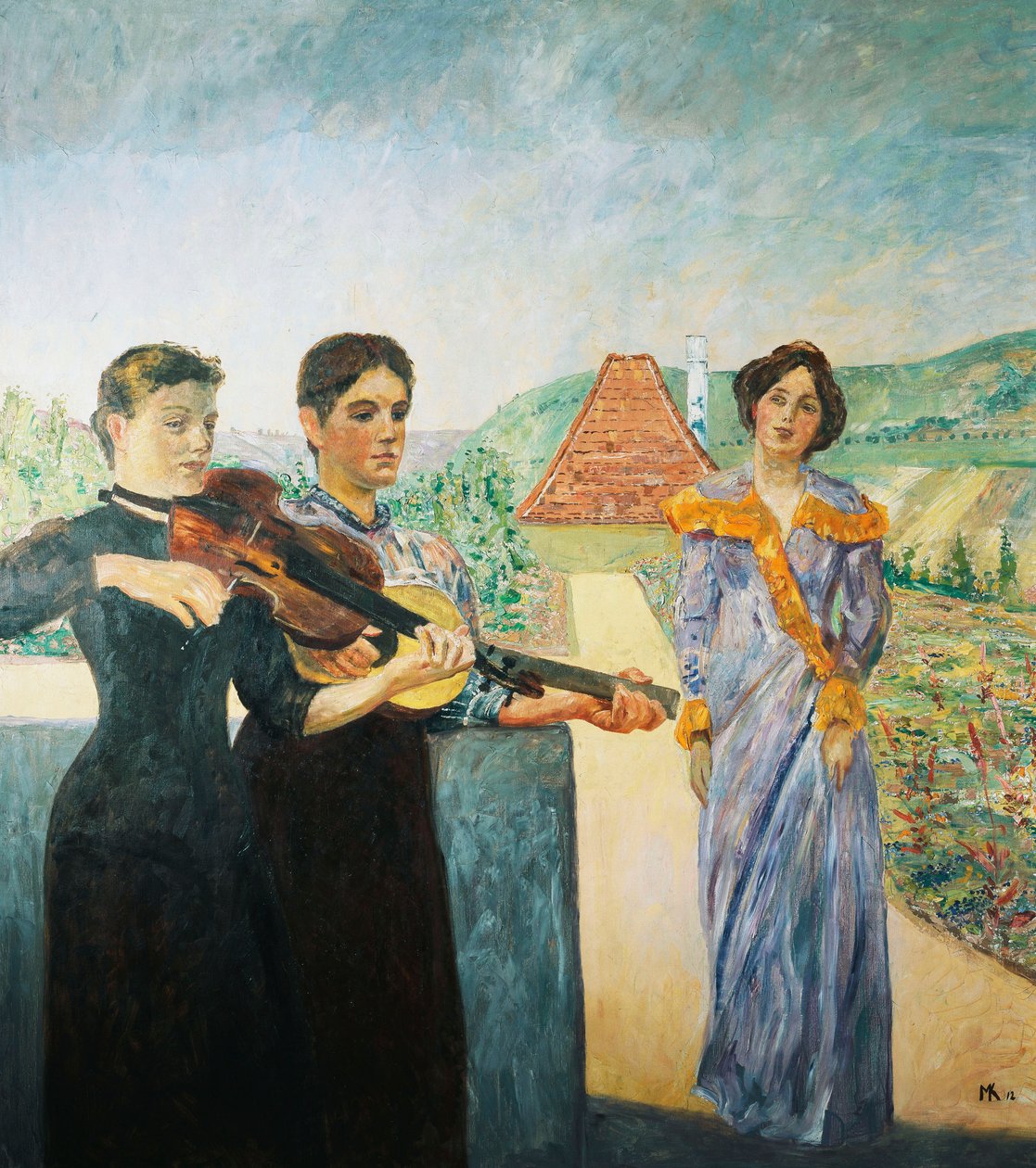 Tři ženy na vinici; Tři ženy na vinici, 1912 od Max Klinger