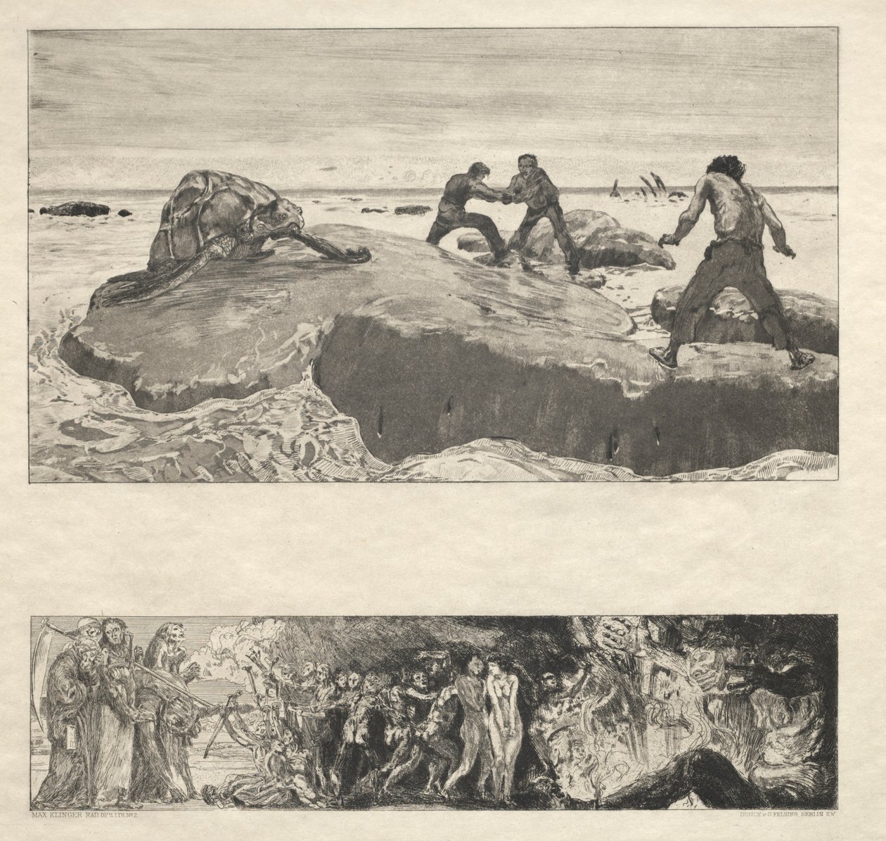 Zde je Tode I, Opus I, 1889 No. 2. od Max Klinger