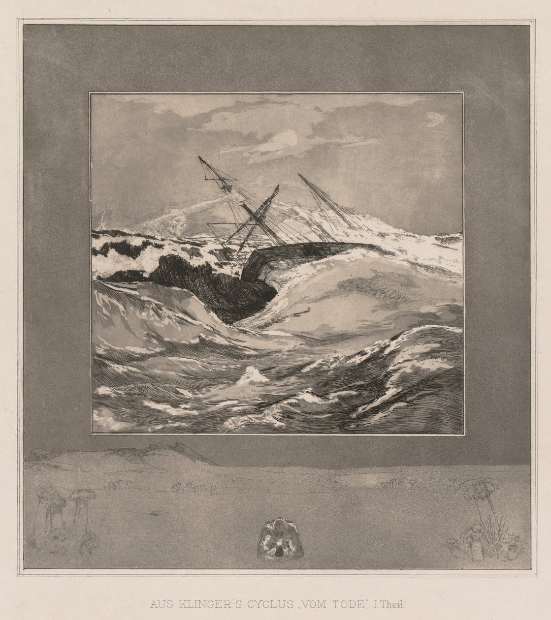 Vom Tode I Opus II, 1889, č. 3 . od Max Klinger