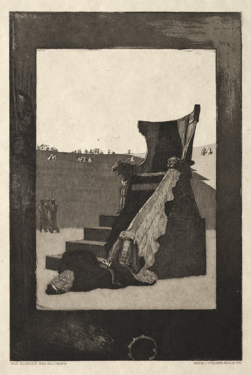 Zde je Tode I, Opus I, 1889 No. 6. od Max Klinger