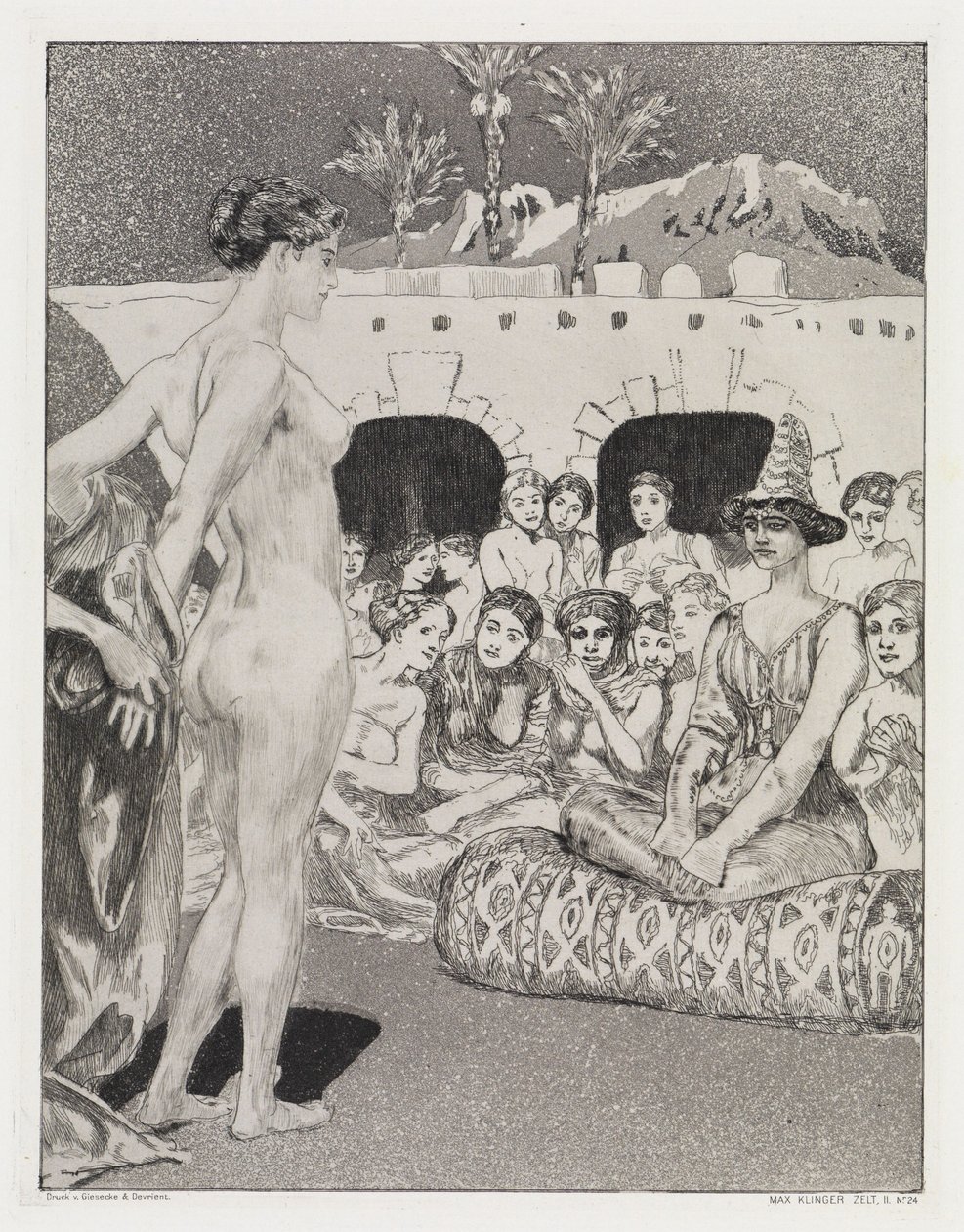 Před královnou (Stan, opus XIV, 2. část, č. 24) od Max Klinger
