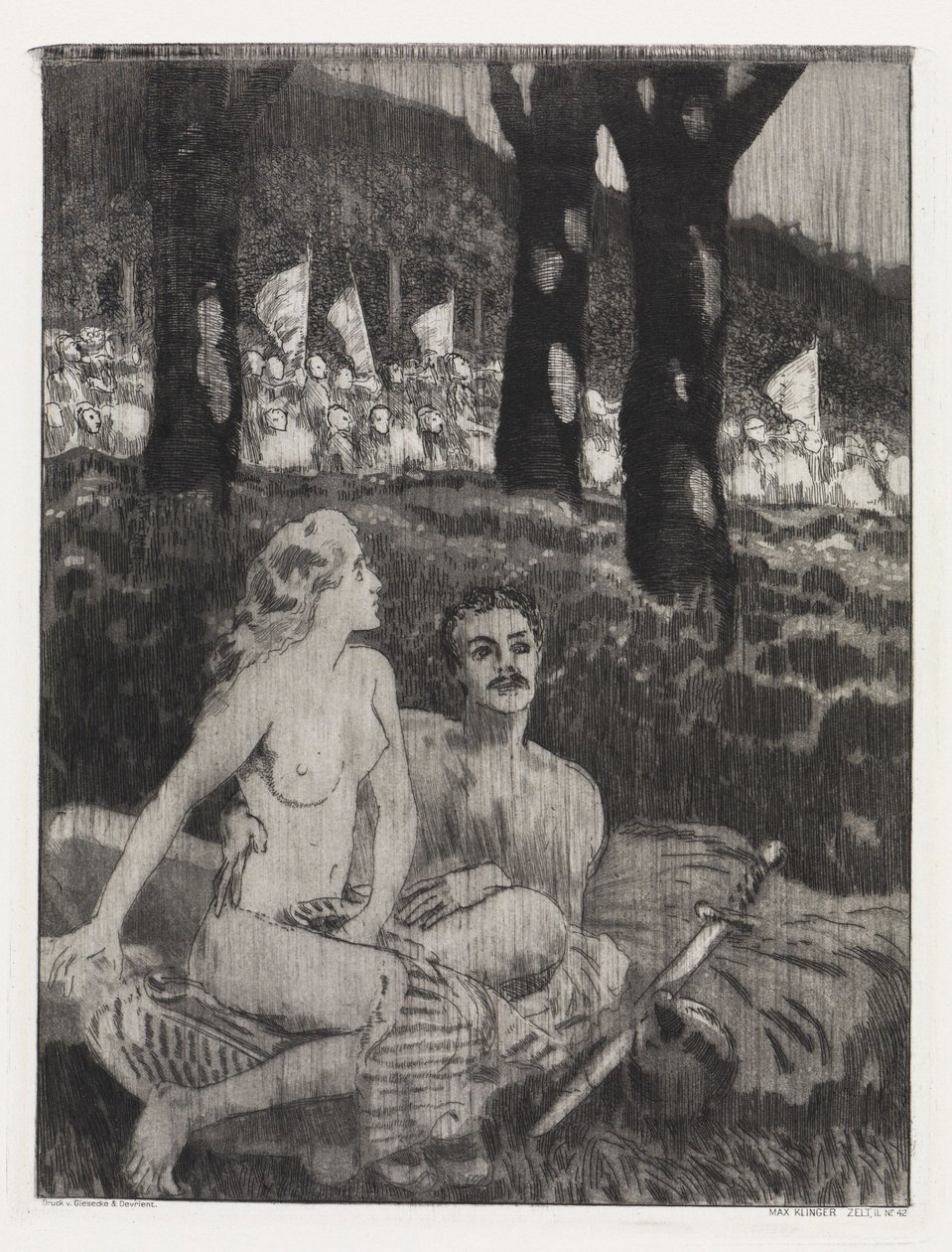 Lesní noc (Stan, Opus XIV, 2. část, č. 42) od Max Klinger