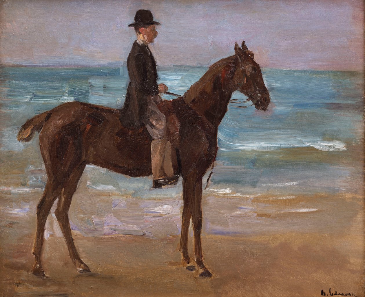 Jezdec na pobřeží od Max Liebermann