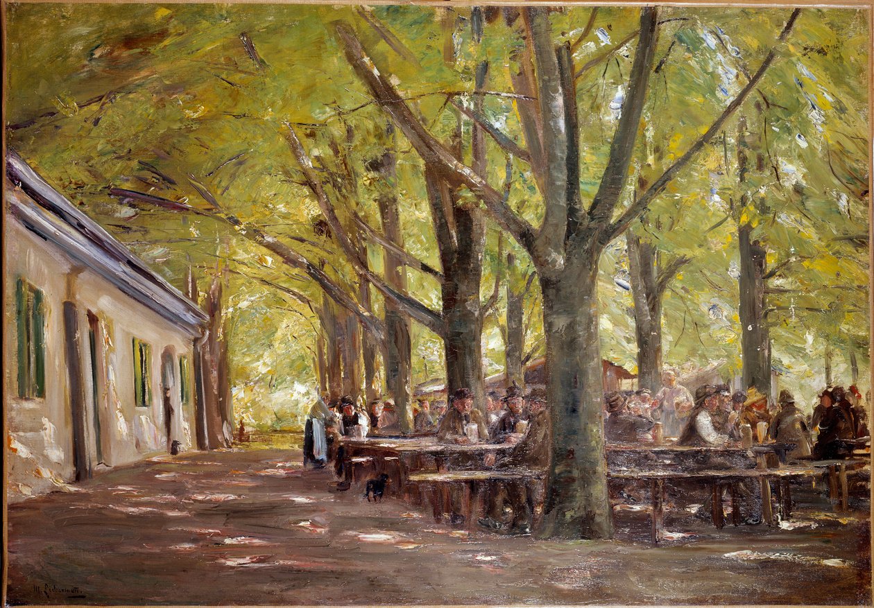 Venkovský pivovar v Branneburgu v Baviere v roce 1893 Obraz Max Liebermann (1847-1935) 1893 Ne. 0,7x1 m Paříž, Musee d