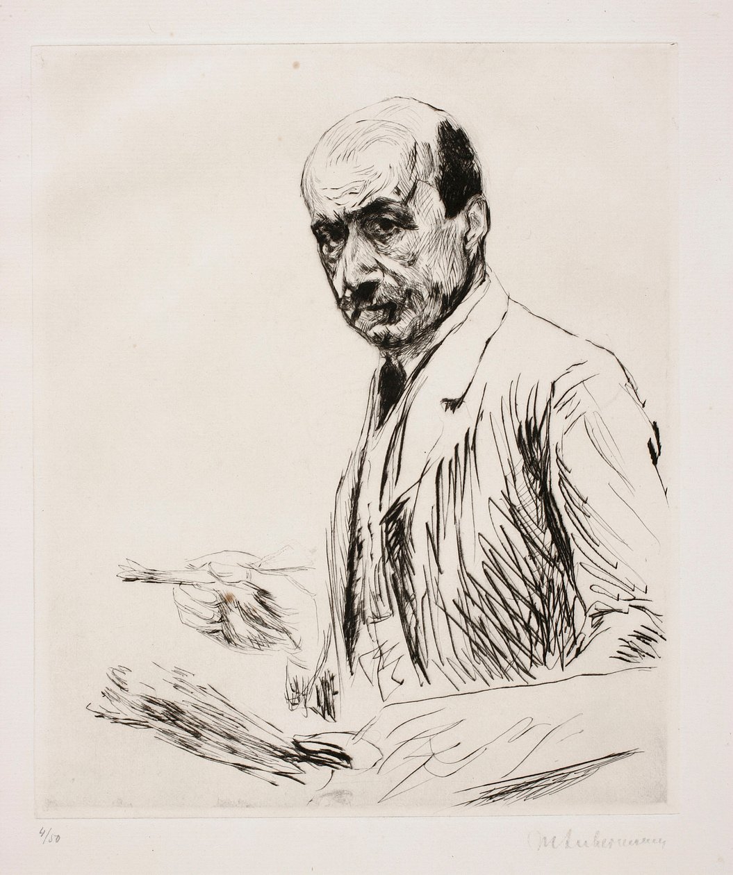 Autoportrét s paletou od Max Liebermann