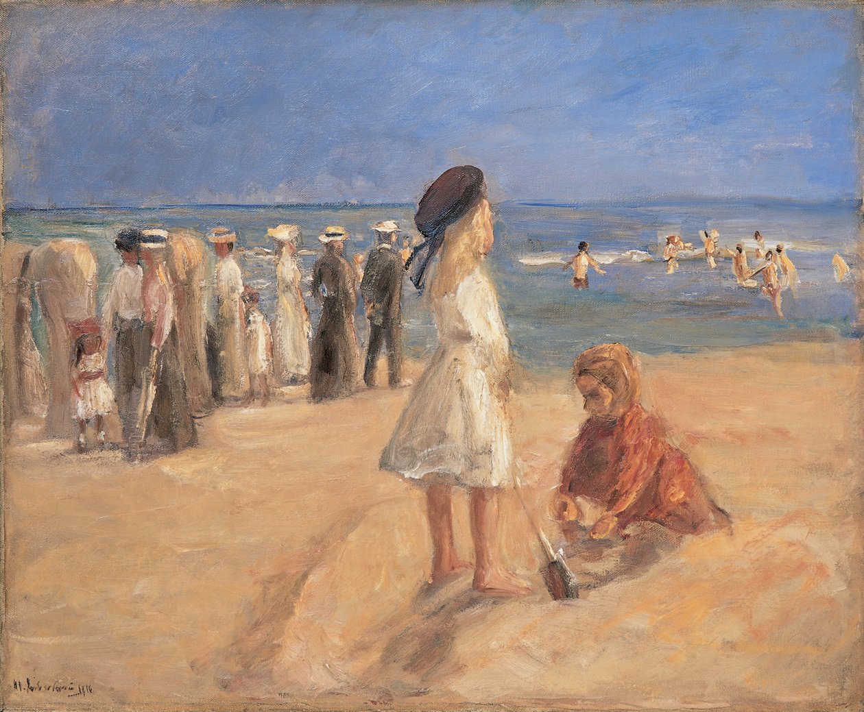 Plážový život, 1916. od Max Liebermann