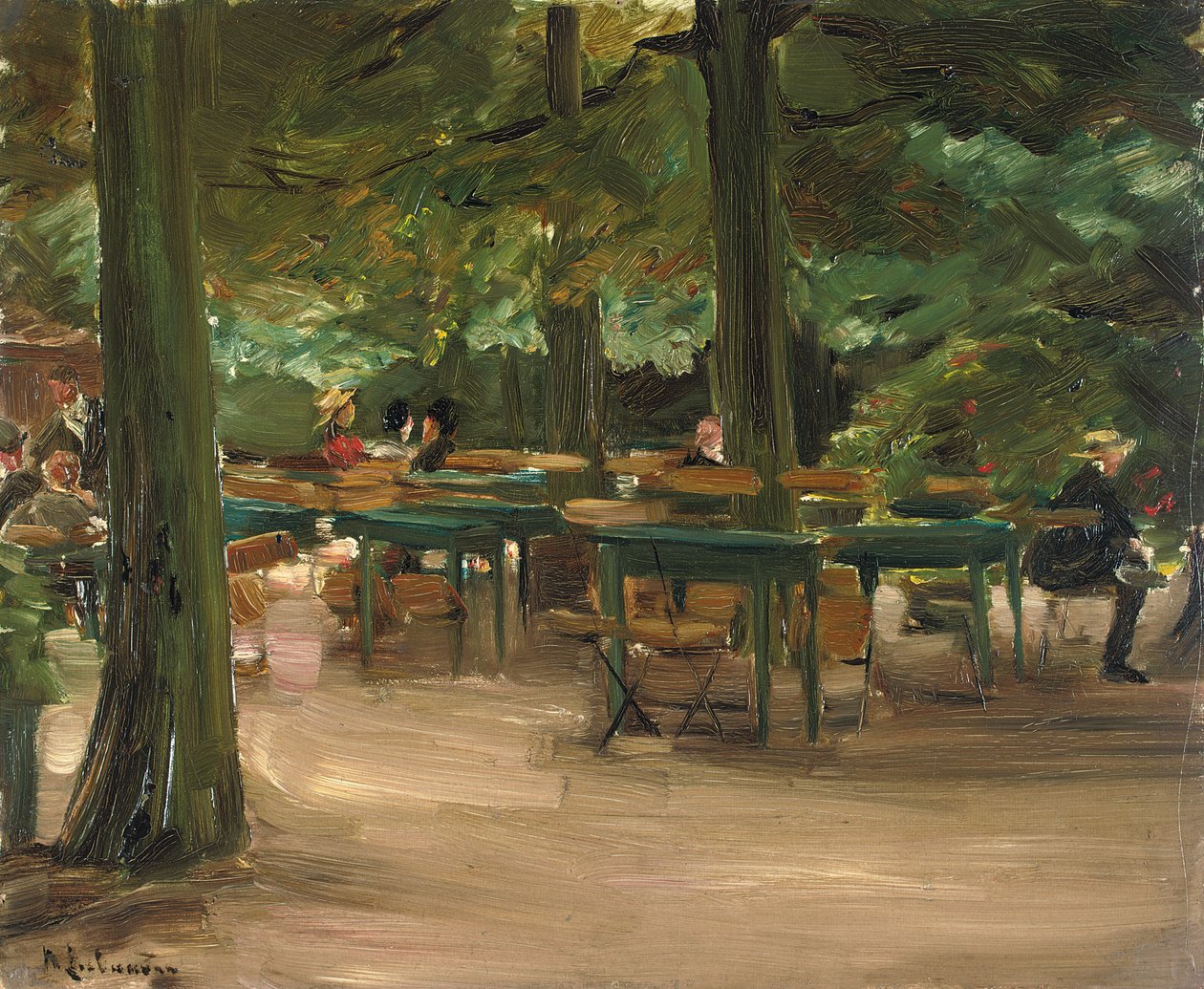 Pivní zahrádka, 1905 od Max Liebermann