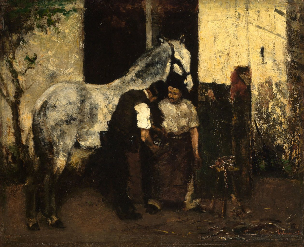 U kováře od Max Liebermann