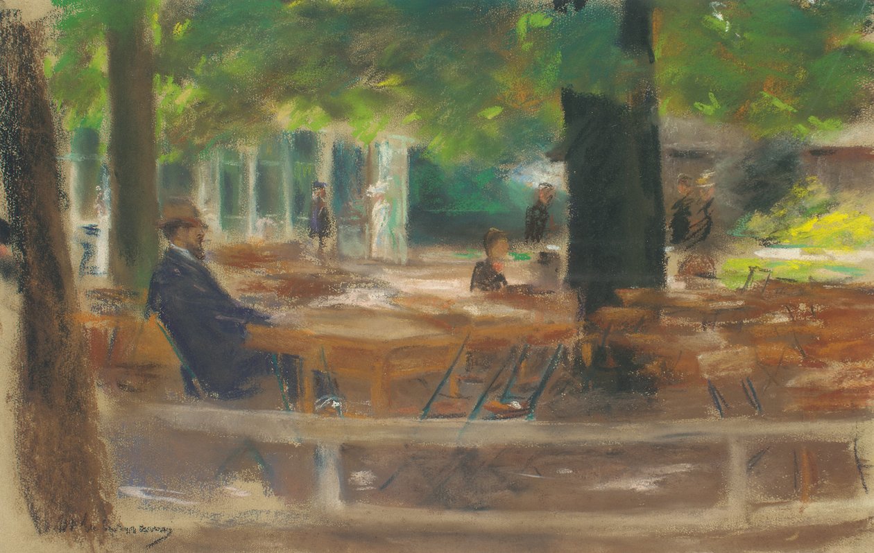 Pivní zahrádka v Larenu, kolem roku 1903 od Max Liebermann