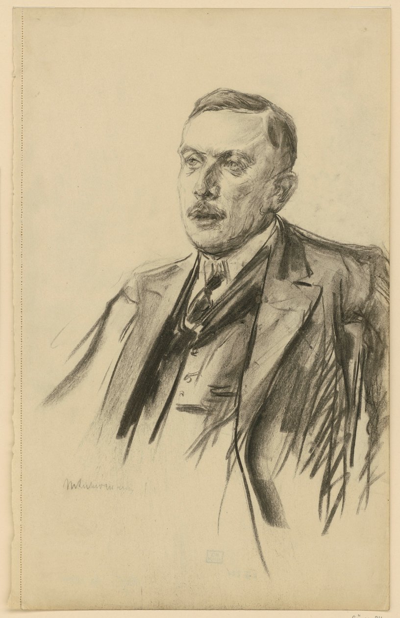 Portrét státního tajemníka Richarda von Kühlmanna od Max Liebermann