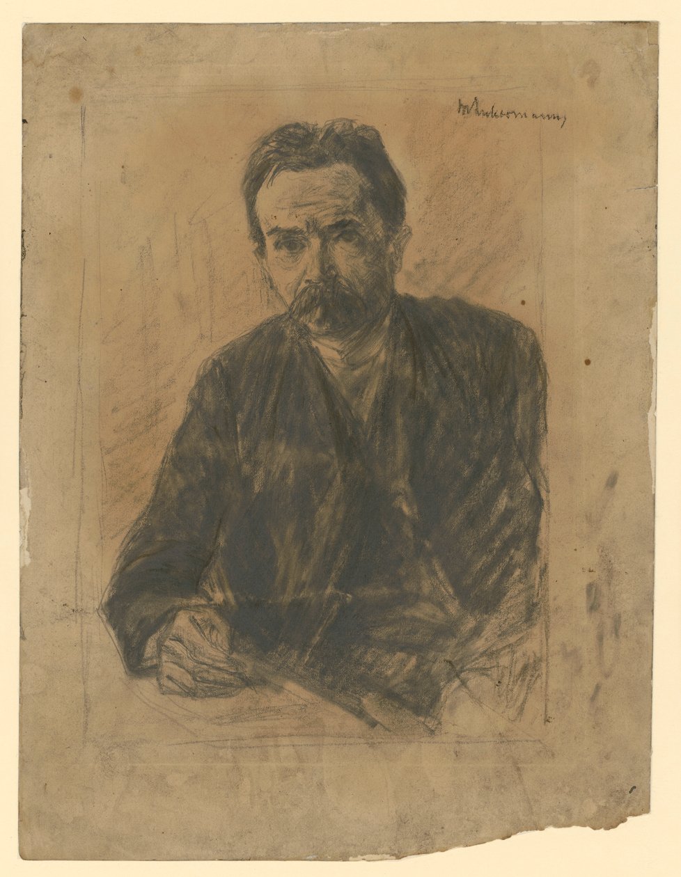 Portrét básníka Eduarda Grisebacha od Max Liebermann