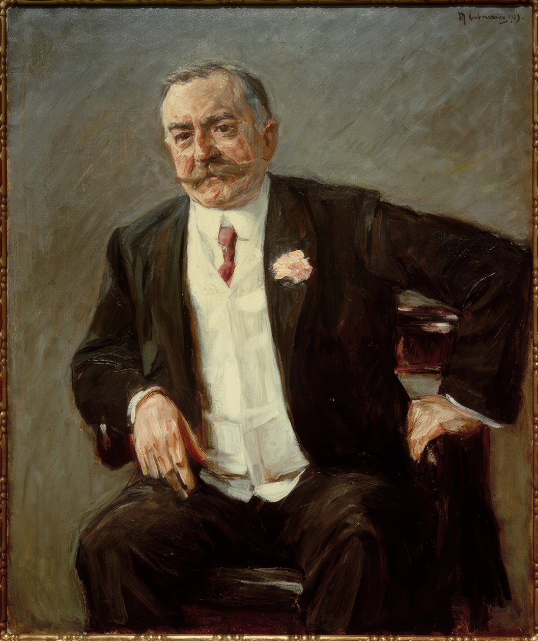 Portrét sedícího průmyslového tajného radního Friedricha Carla Duisberga od Max Liebermann
