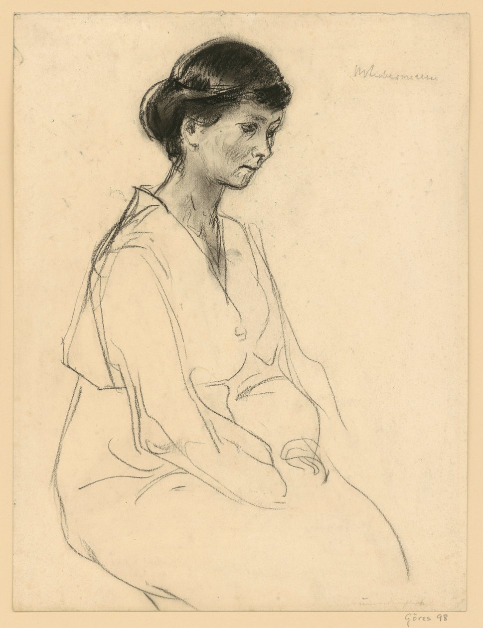 Portrét mladé ženy (Umělcova dcera) od Max Liebermann